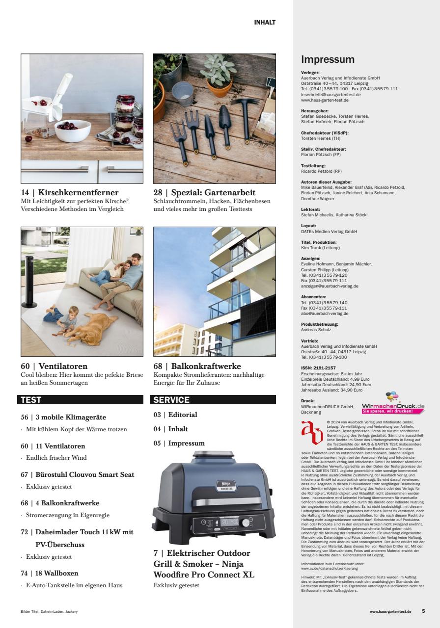 Haus & Garten Test Preview Pages