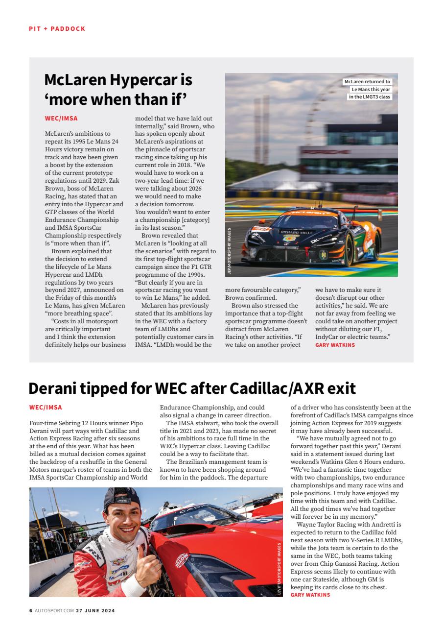 Autosport Preview Pages