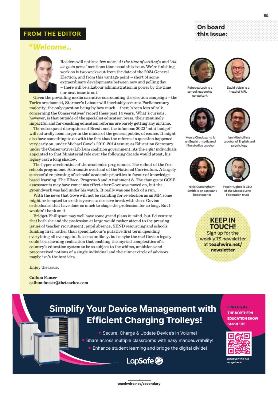 Teach Secondary Preview Pages