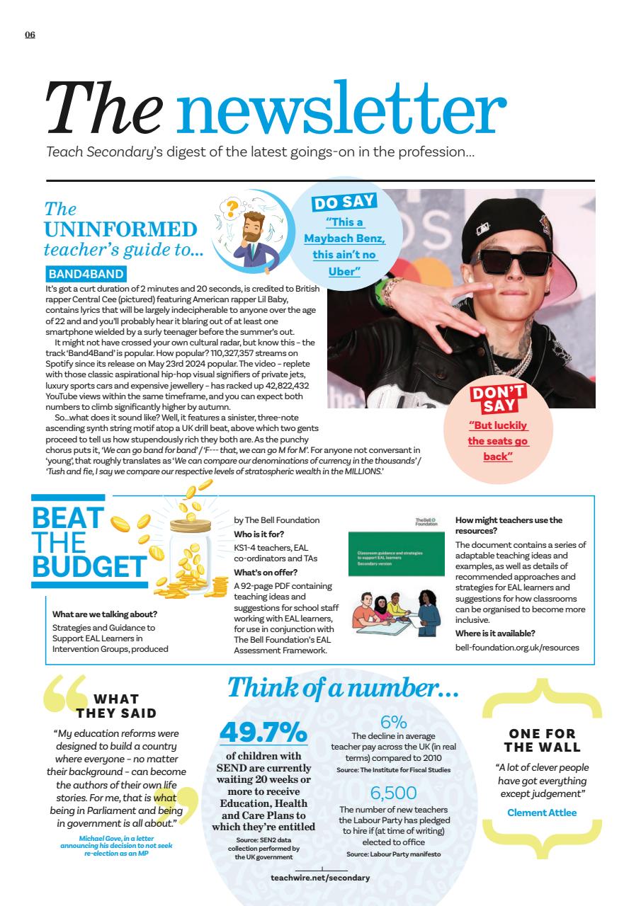 Teach Secondary Preview Pages