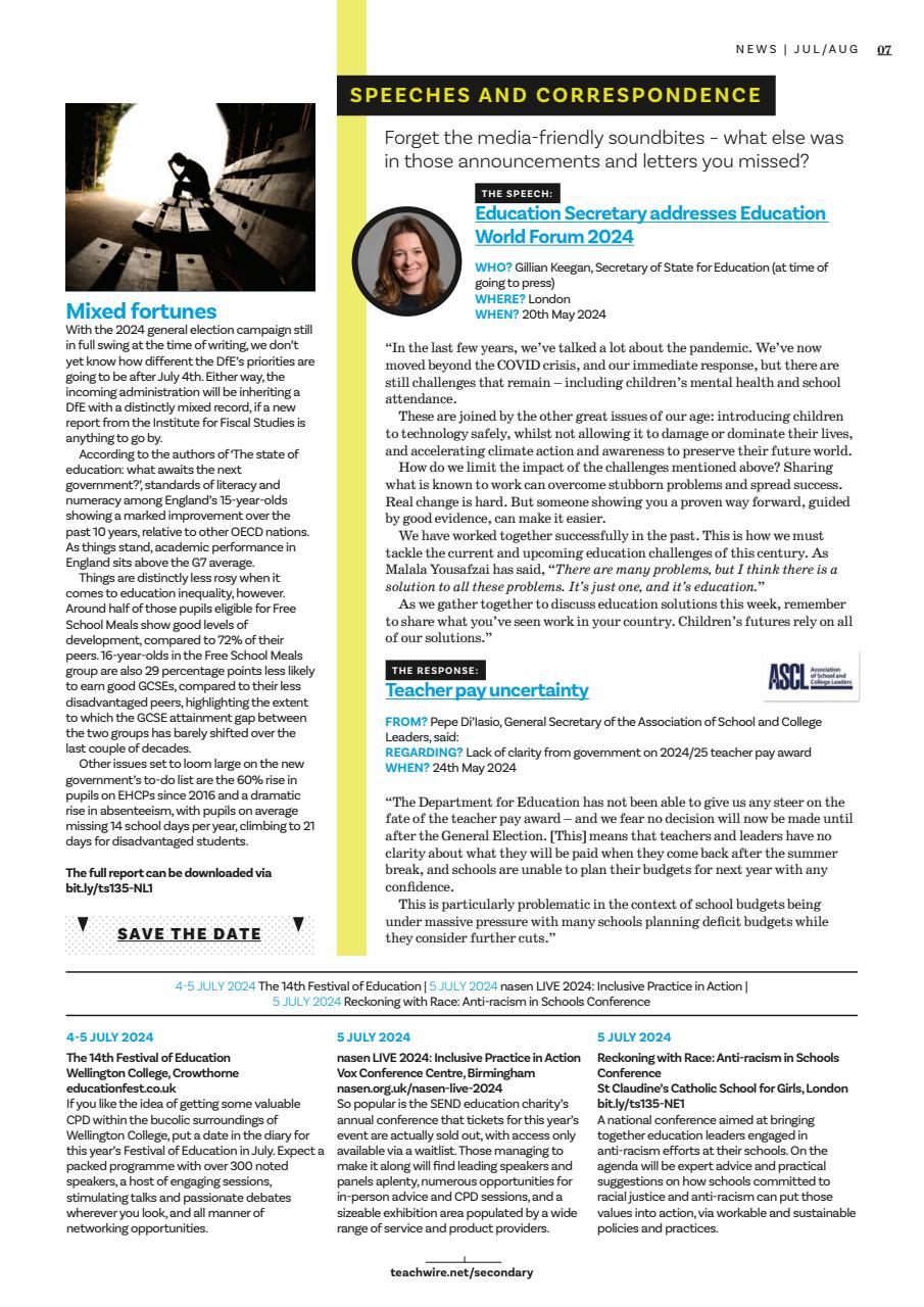 Teach Secondary Preview Pages