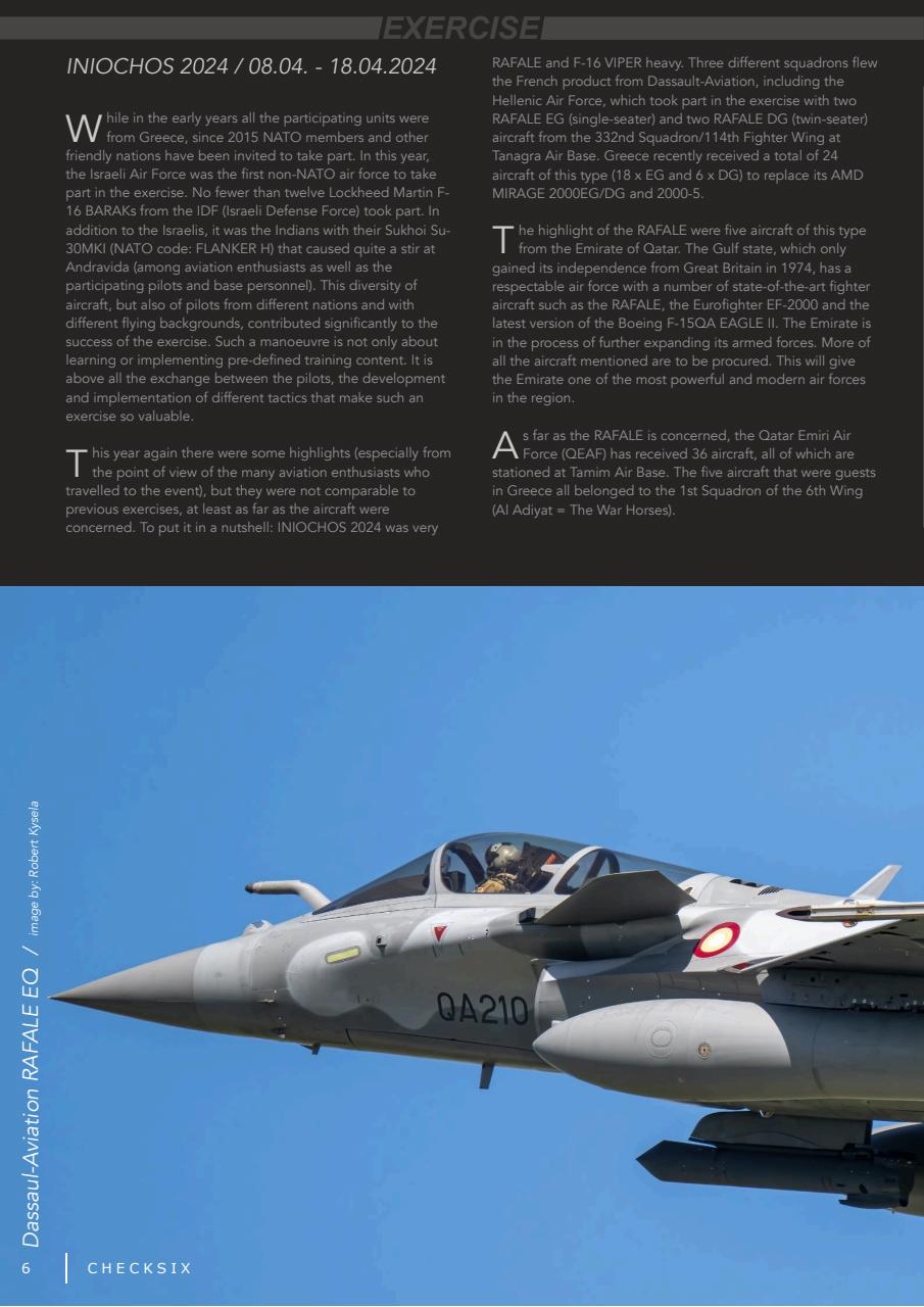 CHECKSIX - The Military Aviation Journal Preview Pages