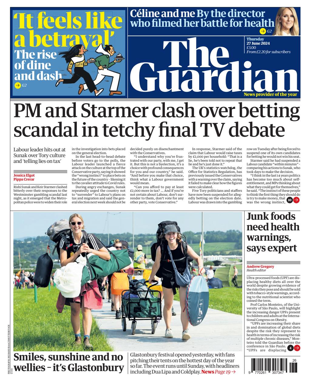 The Guardian Newspaper Preview Pages