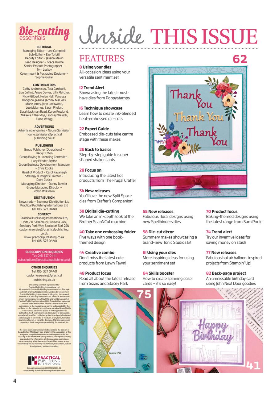 Die-Cutting Essentials Preview Pages