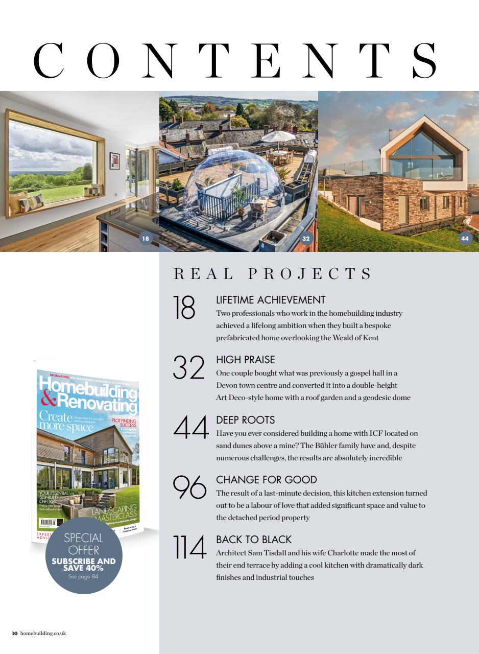 Homebuilding & Renovating Magazine Preview Pages