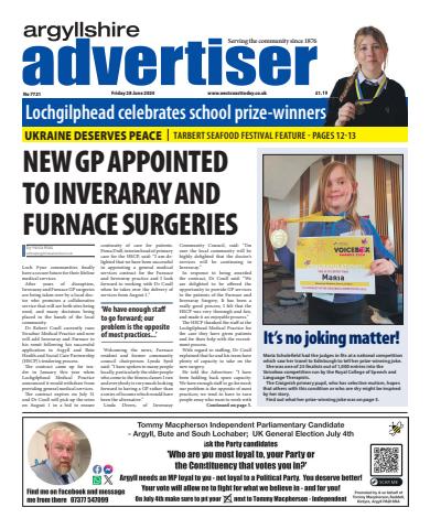 Argyllshire Advertiser issue 28/06/2024
