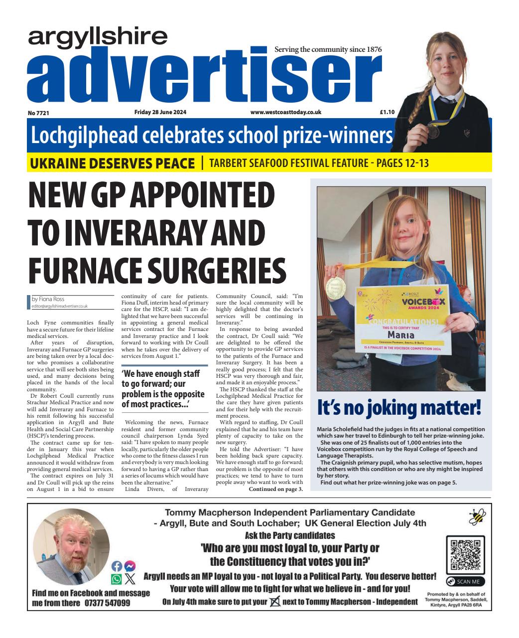 Argyllshire Advertiser Preview Pages