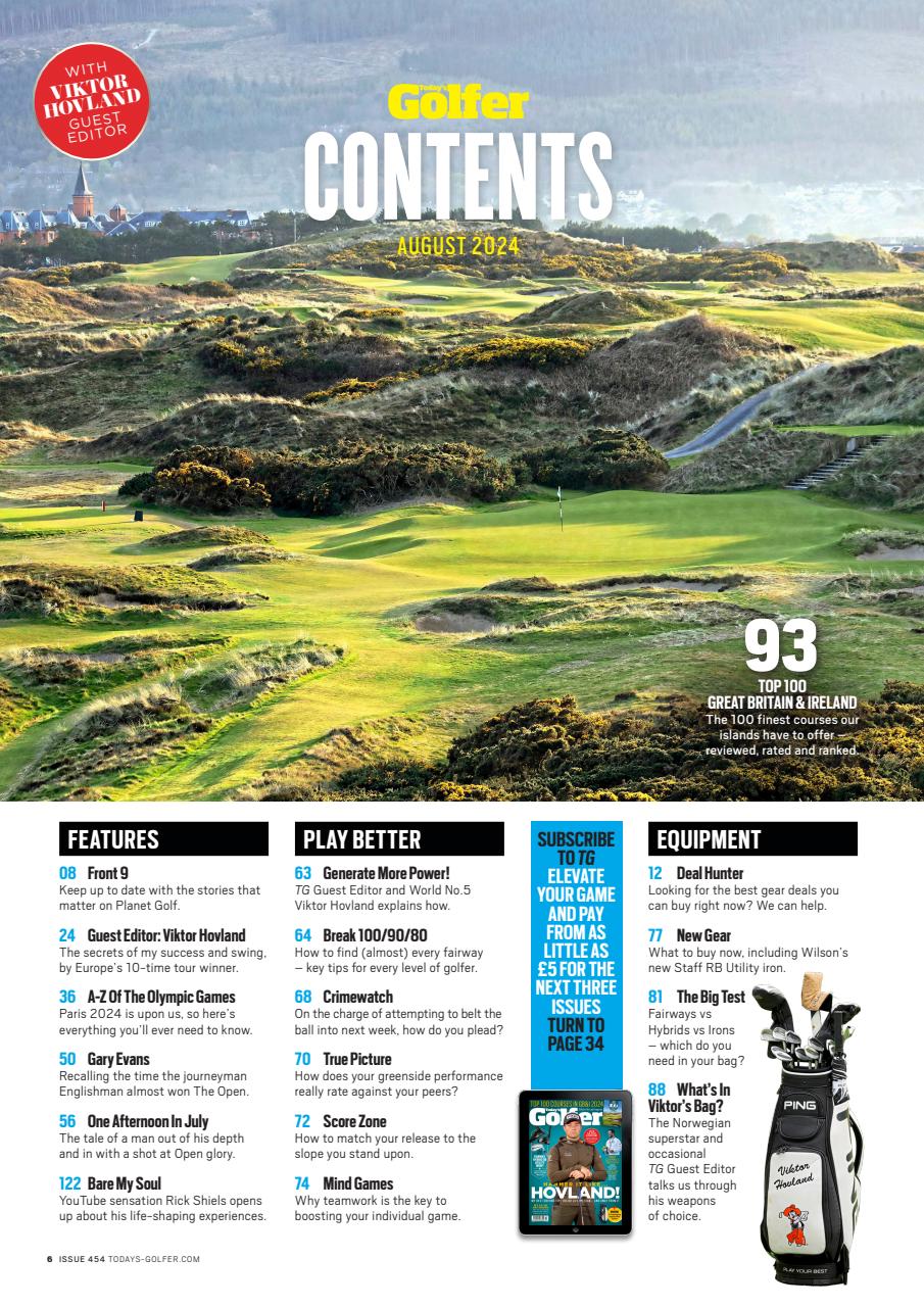 Today's Golfer Preview Pages