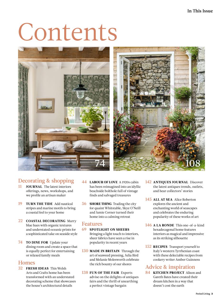 Period Living Magazine Preview Pages