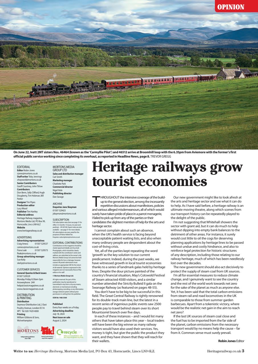 Heritage Railway Preview Pages
