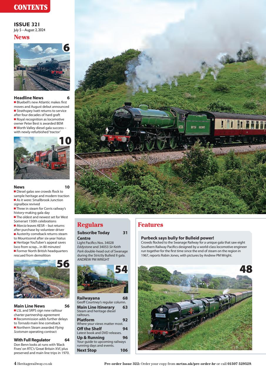 Heritage Railway Preview Pages
