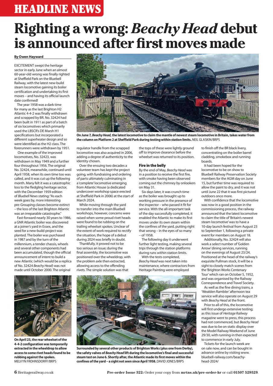 Heritage Railway Preview Pages