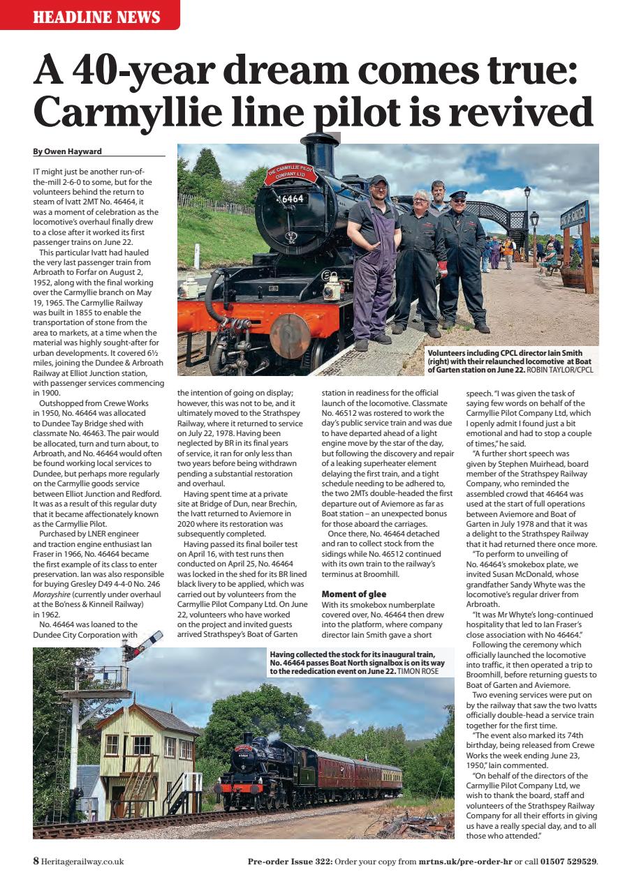 Heritage Railway Preview Pages