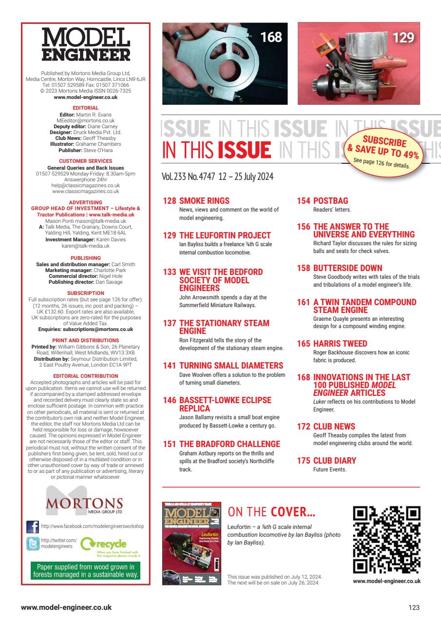 Model Engineer Preview Pages