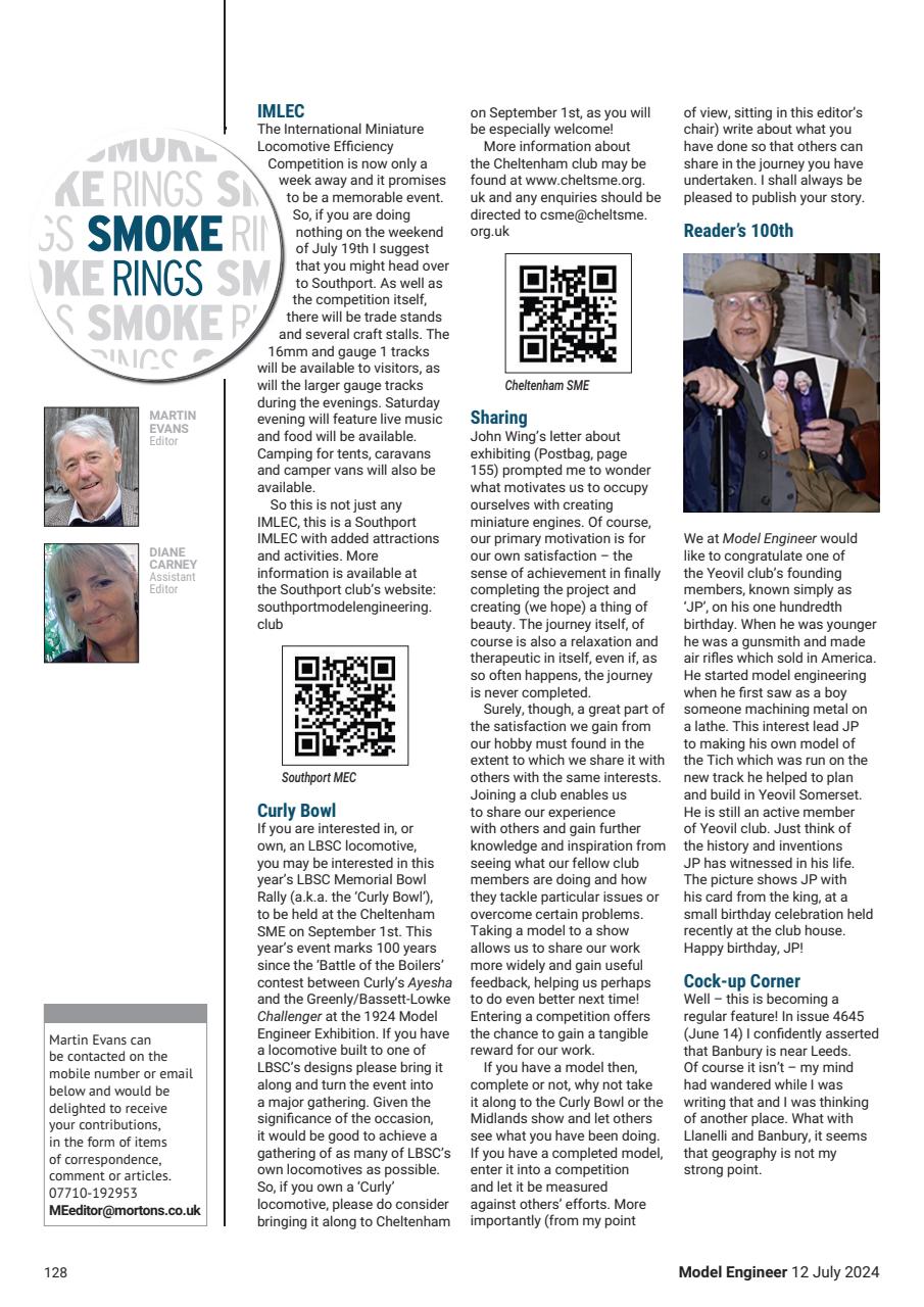 Model Engineer Preview Pages