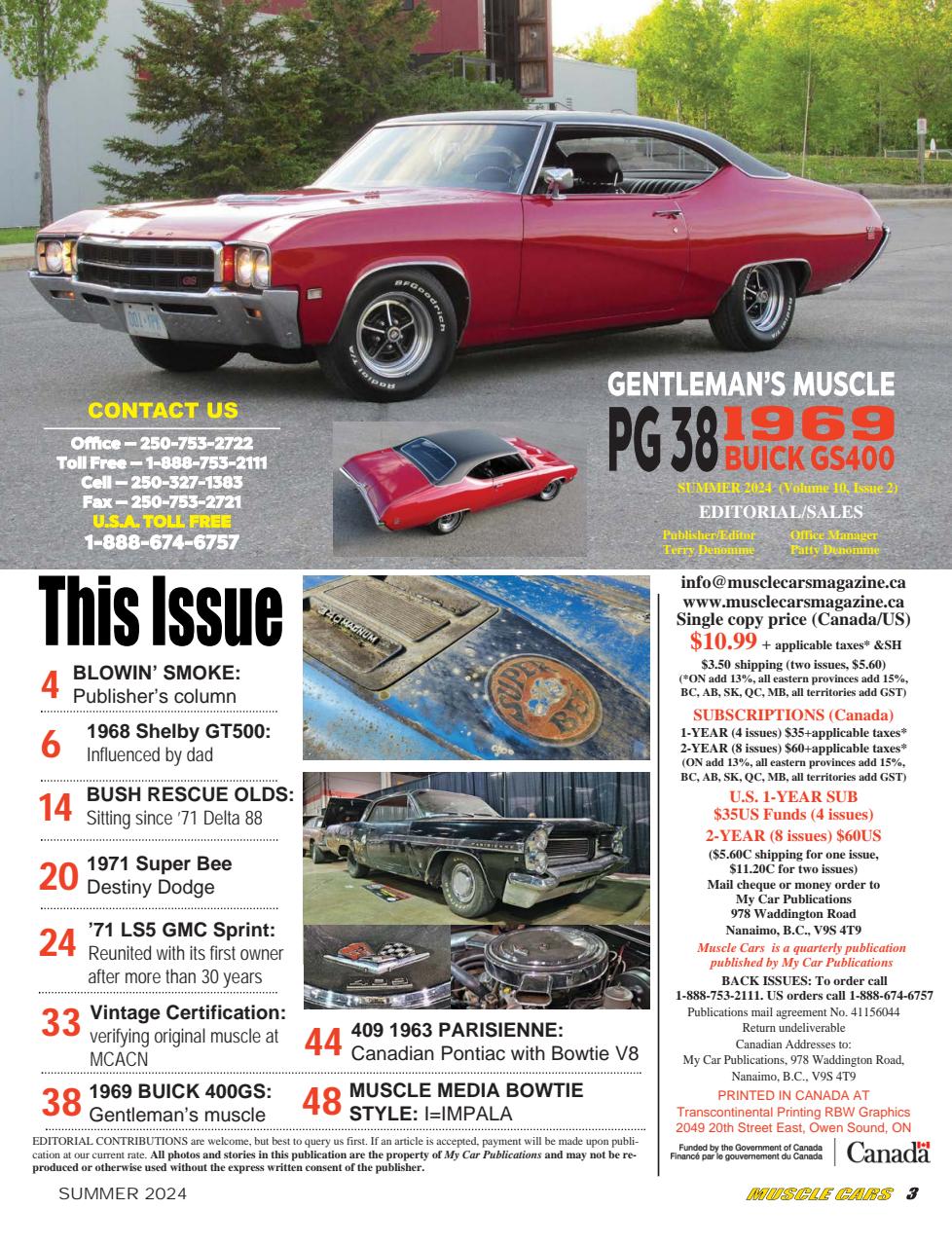 Muscle Cars Preview Pages