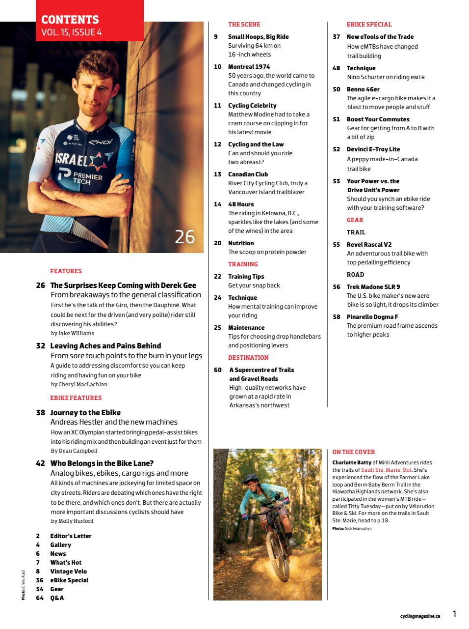 Canadian Cycling Magazine Preview Pages