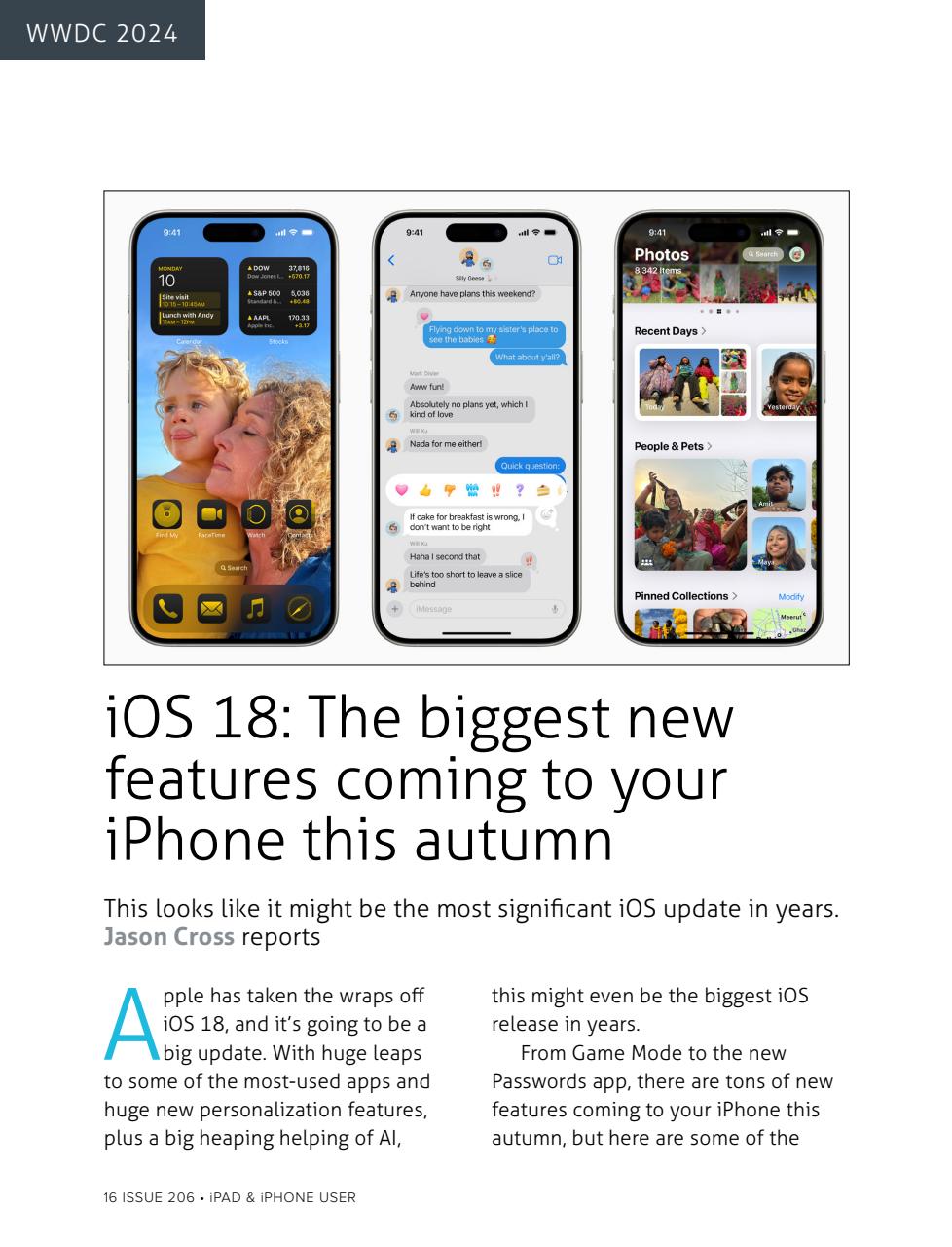 iPad and iPhone User Preview Pages