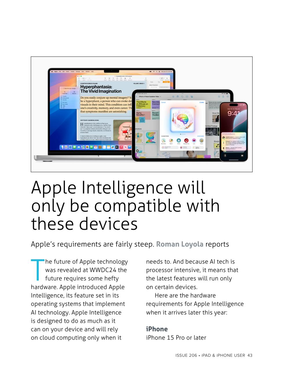 iPad and iPhone User Preview Pages