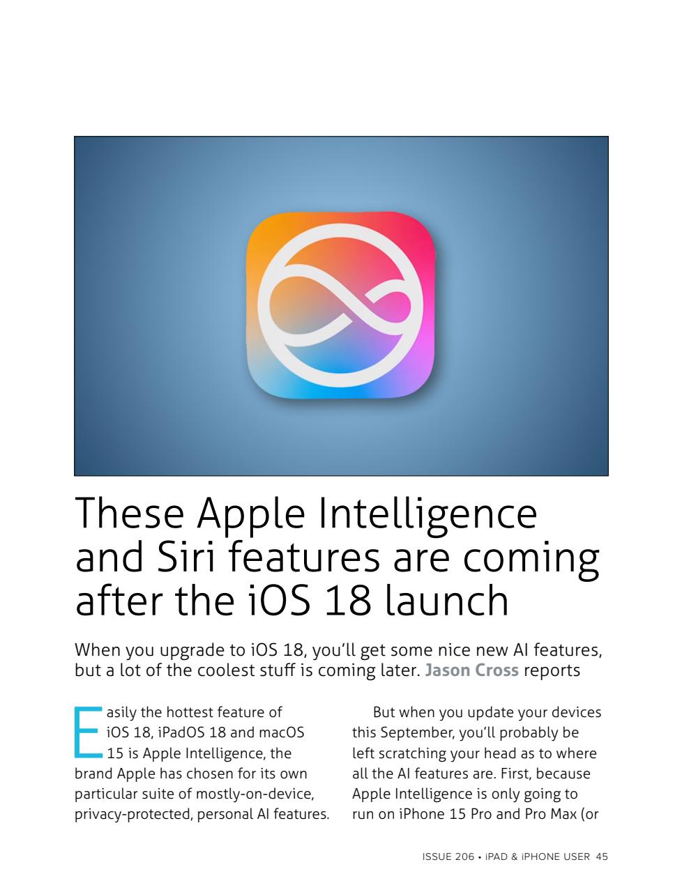 iPad and iPhone User Preview Pages