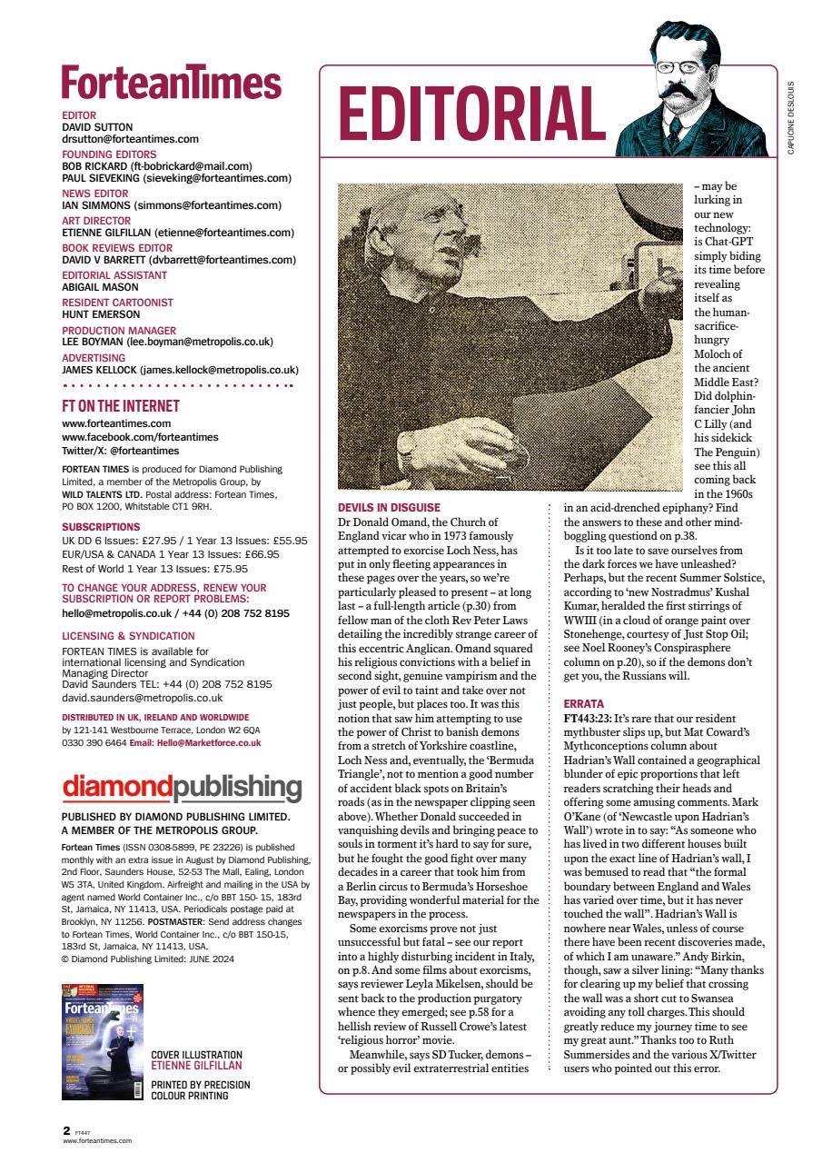 Fortean Times Preview Pages