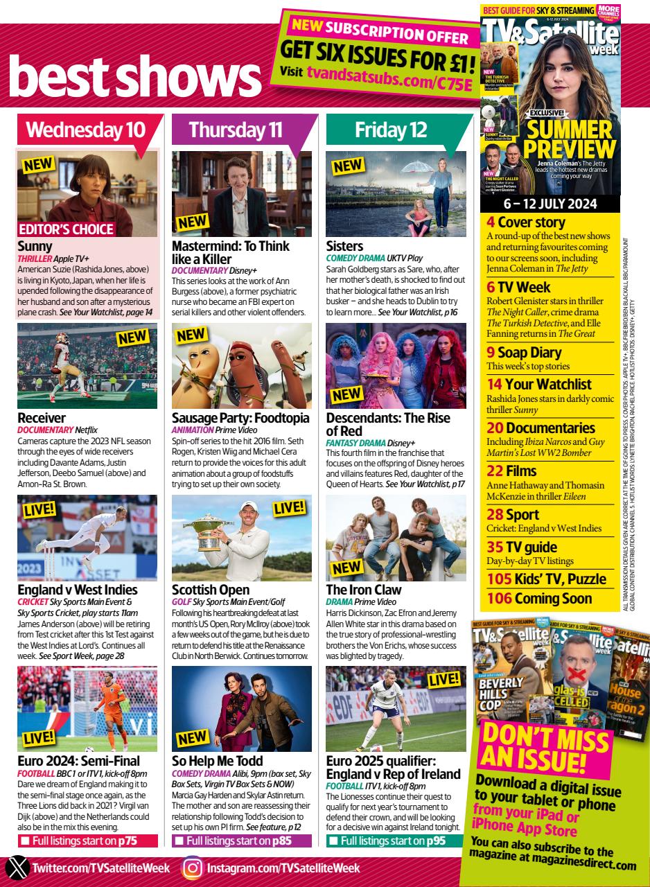 TV & Satellite Week Preview Pages