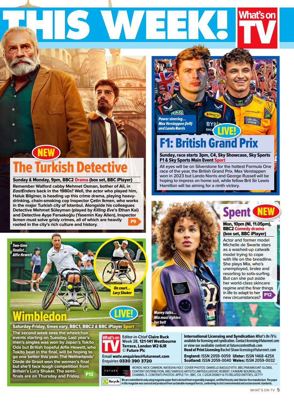 What's on TV Preview Pages