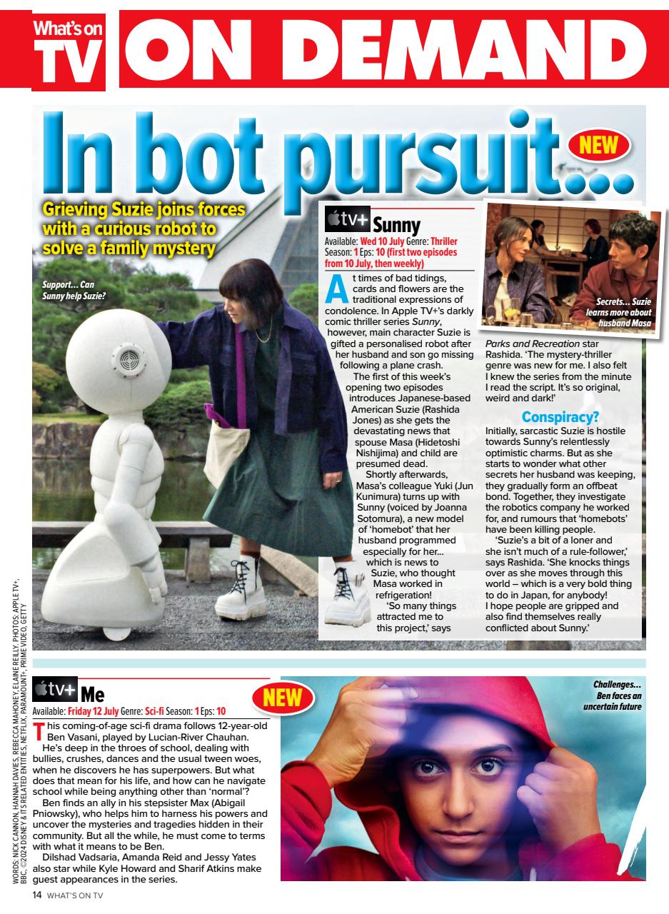 What's on TV Preview Pages