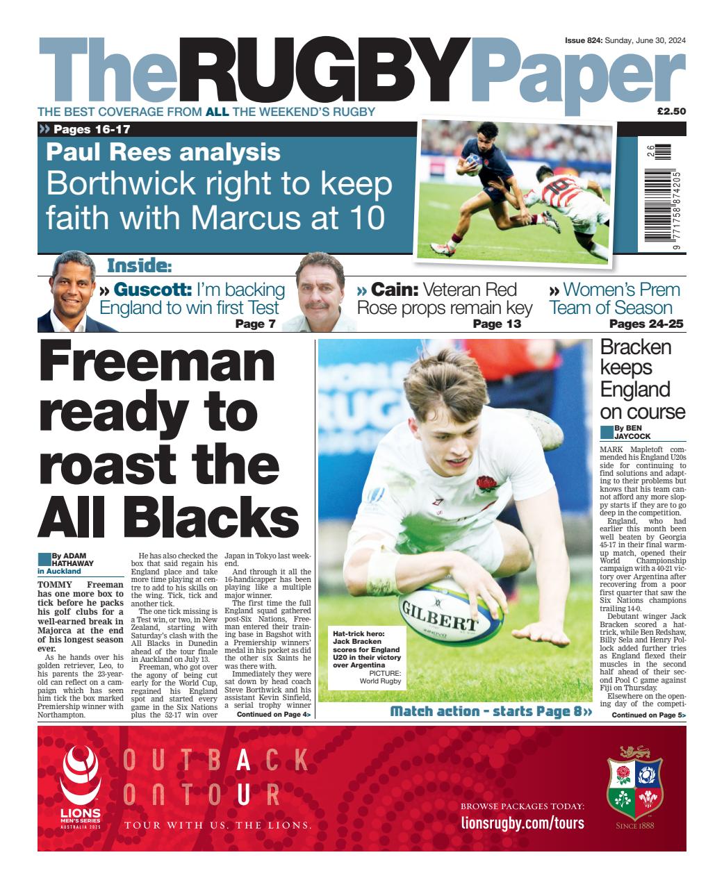 The Rugby Paper Preview Pages