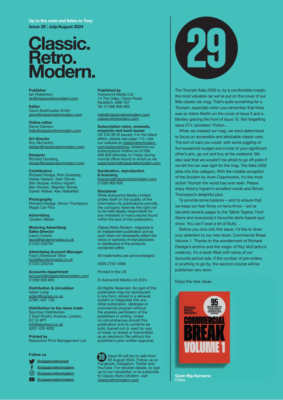 Classic Retro Modern Magazine Preview Pages
