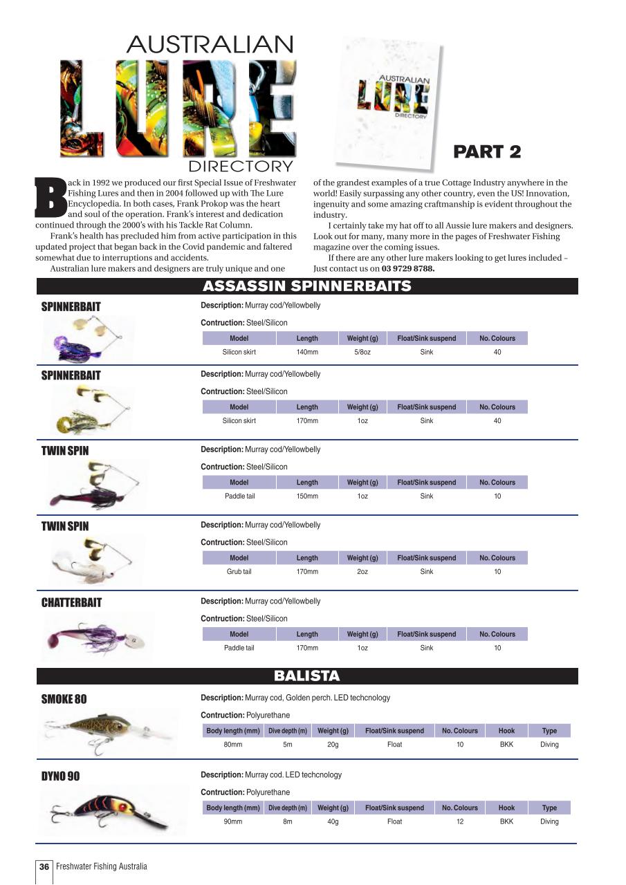Freshwater Fishing Australia Preview Pages