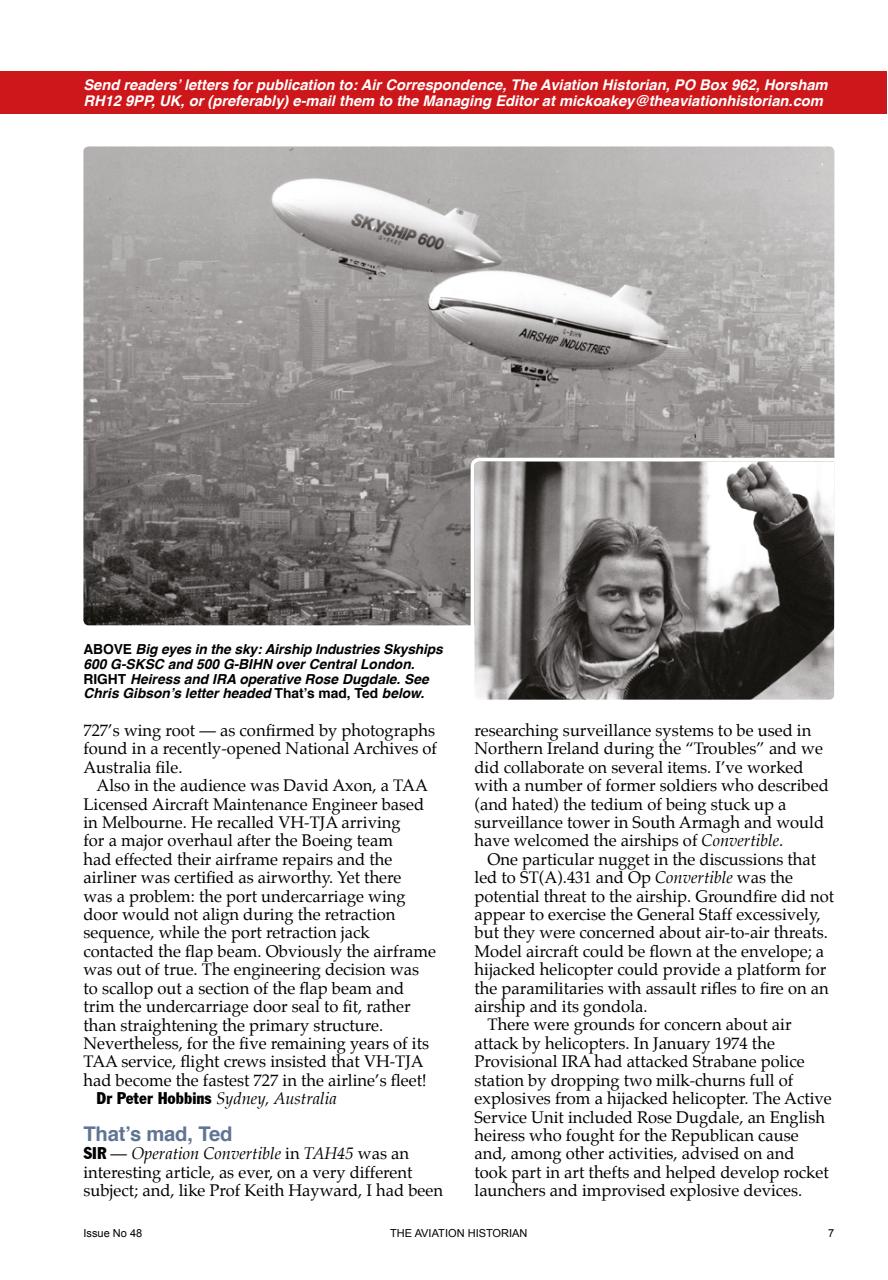 The Aviation Historian Magazine Preview Pages