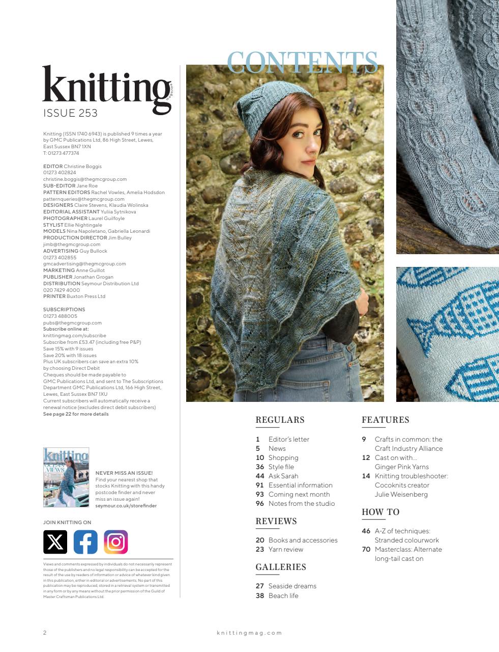 Knitting Preview Pages