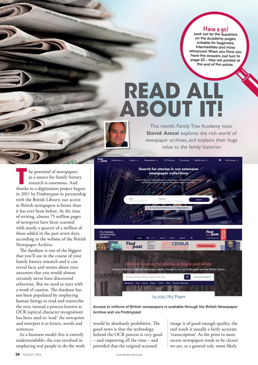 Family Tree Preview Pages