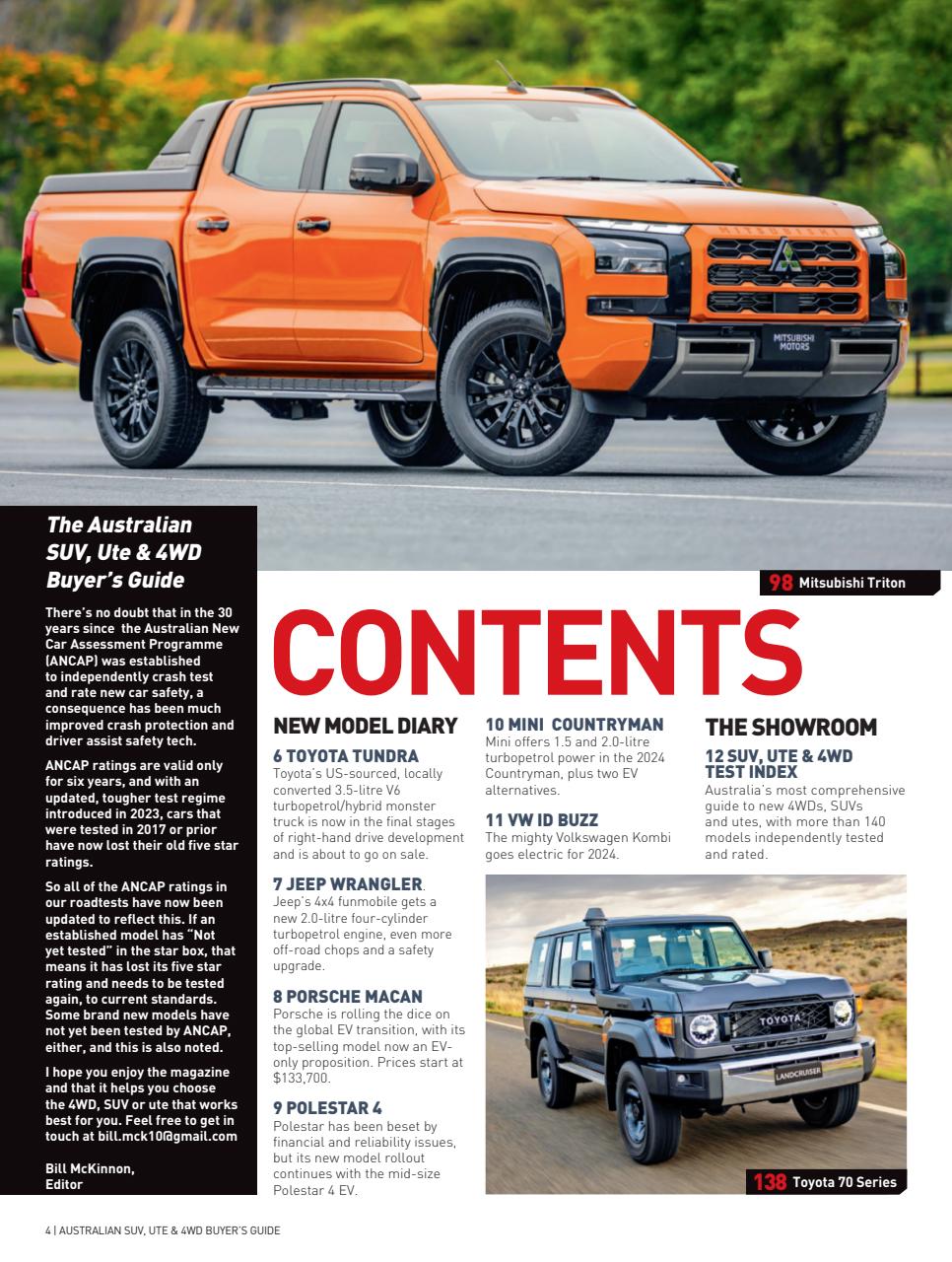 Australian 4WD and SUV Buyers Guide Preview Pages