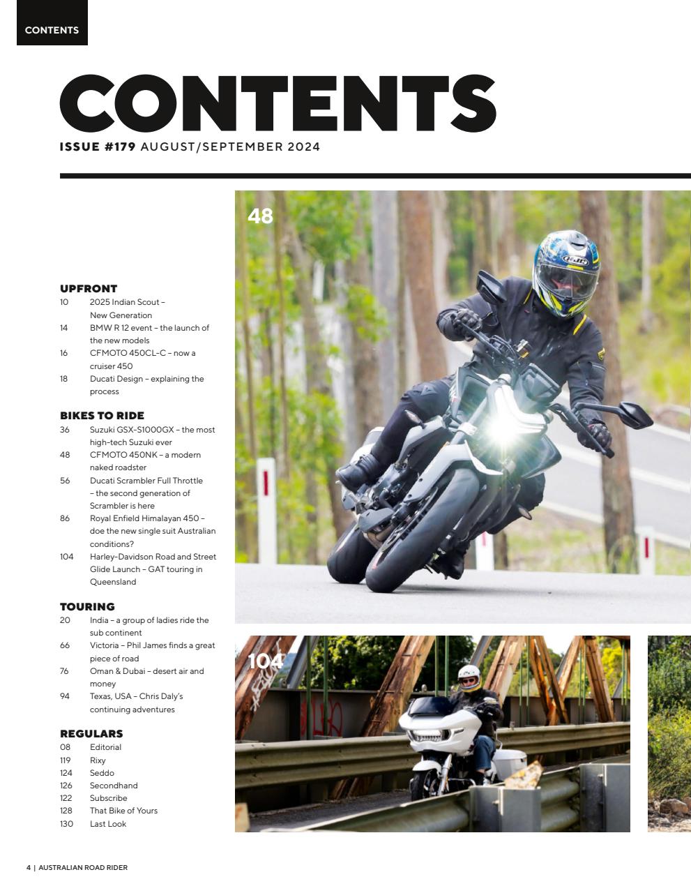 Australian Road Rider Preview Pages