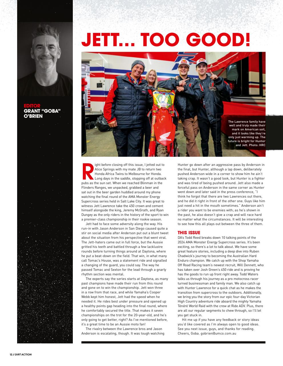 Dirt Action Preview Pages