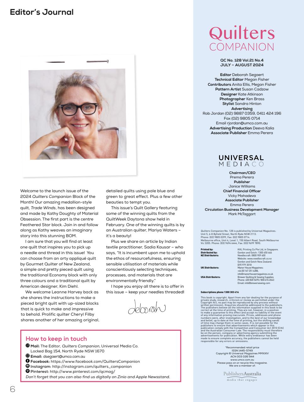 Quilters Companion Preview Pages