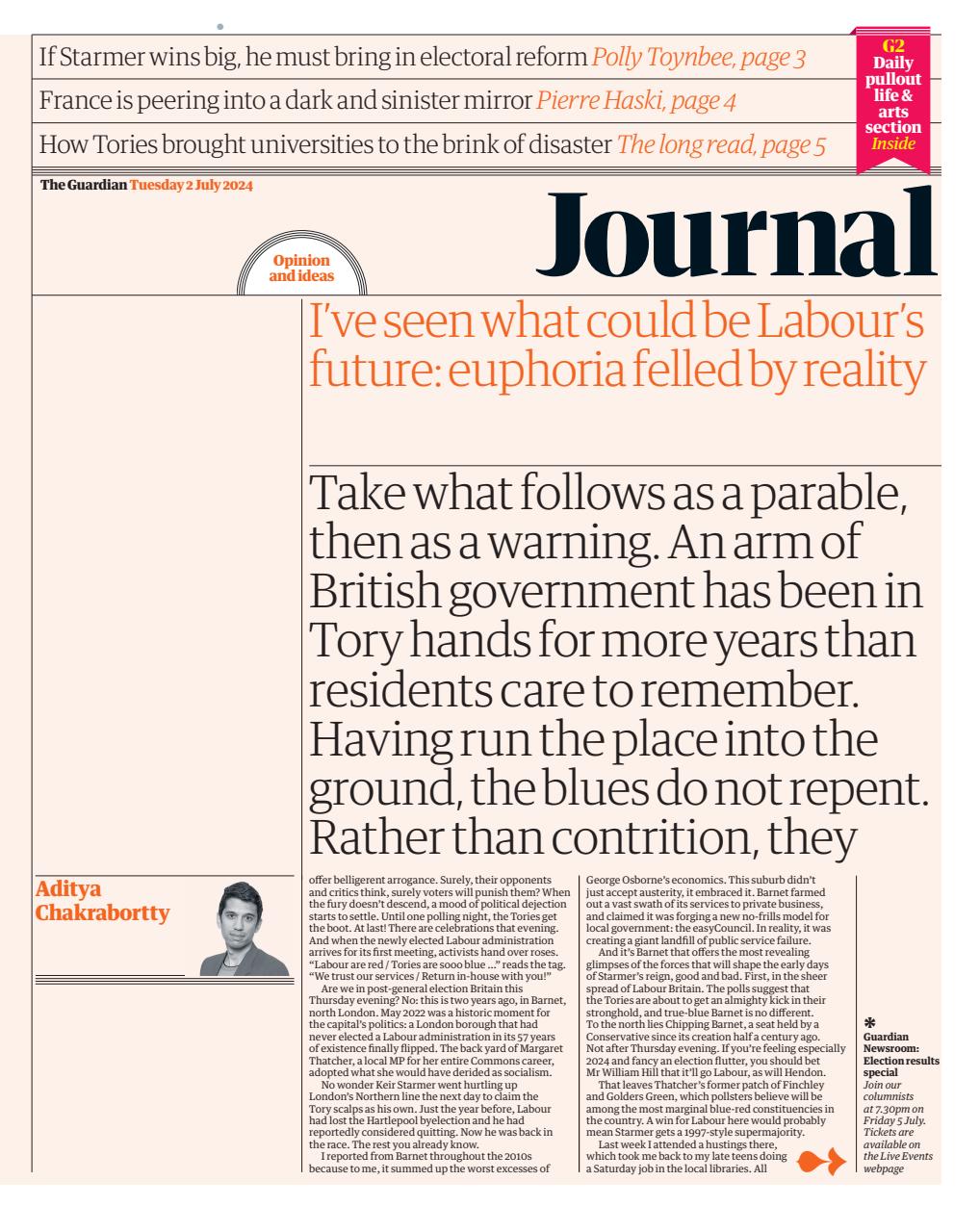 The Guardian Newspaper Preview Pages