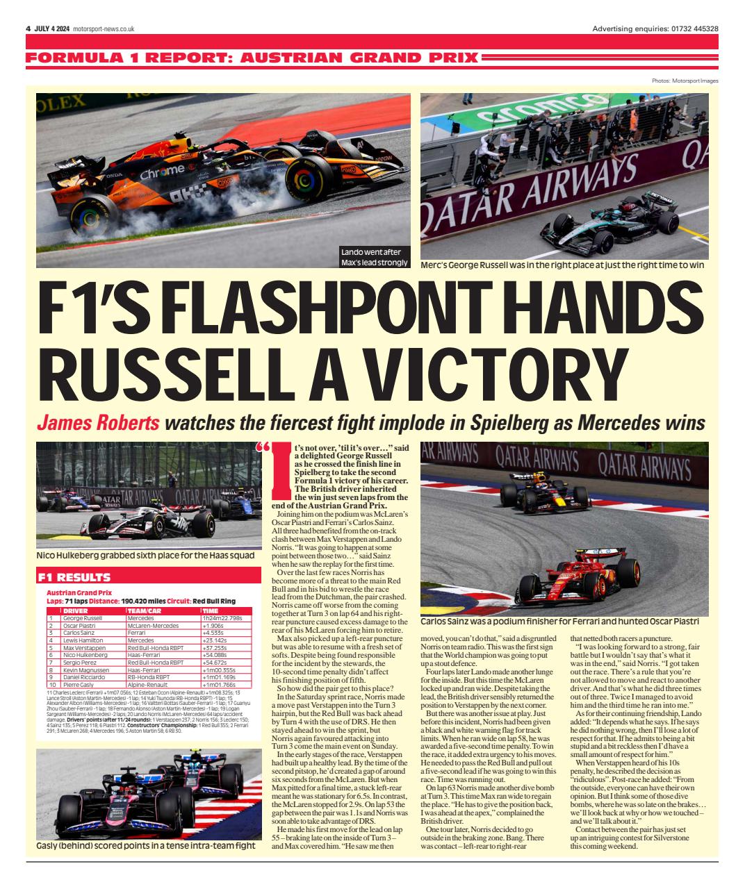 Motorsport News Preview Pages