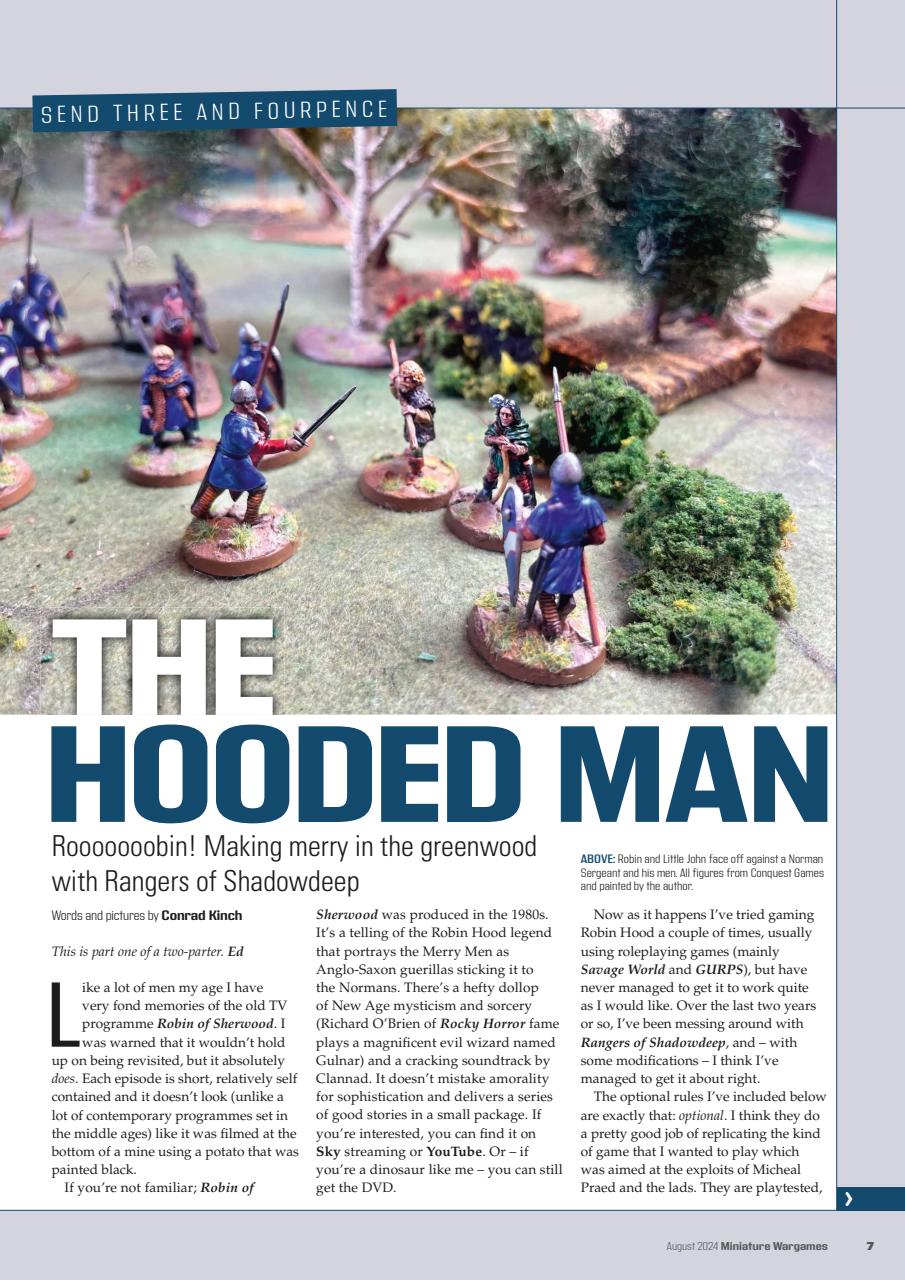 Miniature Wargames Preview Pages