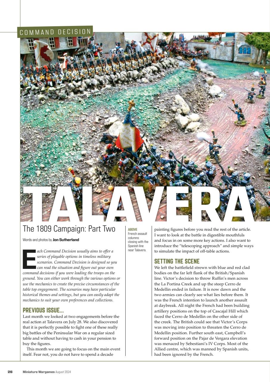 Miniature Wargames Preview Pages