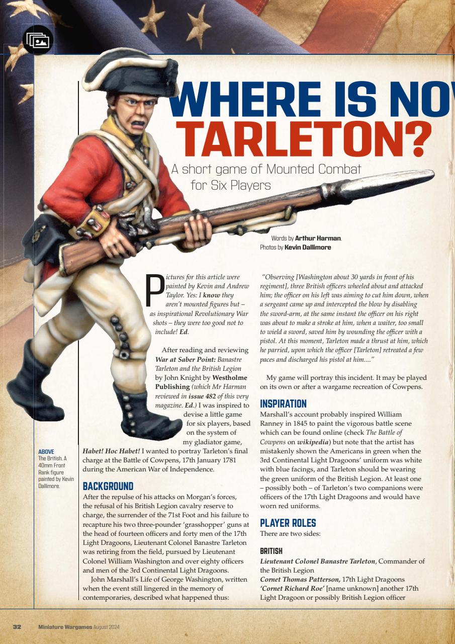 Miniature Wargames Preview Pages