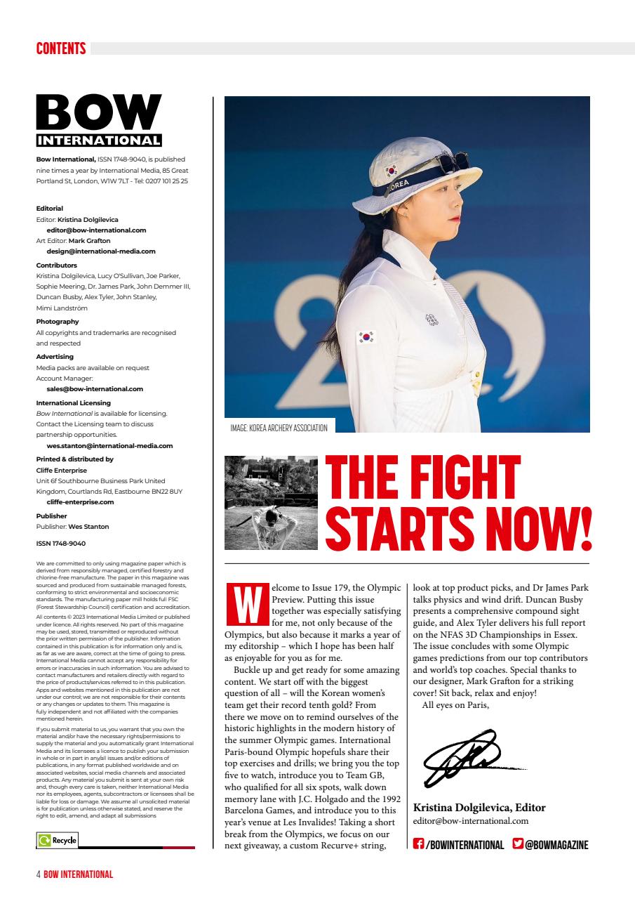 Bow International Preview Pages