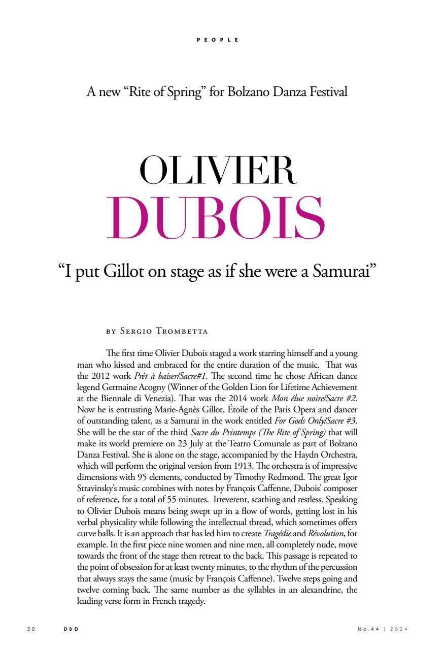 DANZA&DANZA International Preview Pages