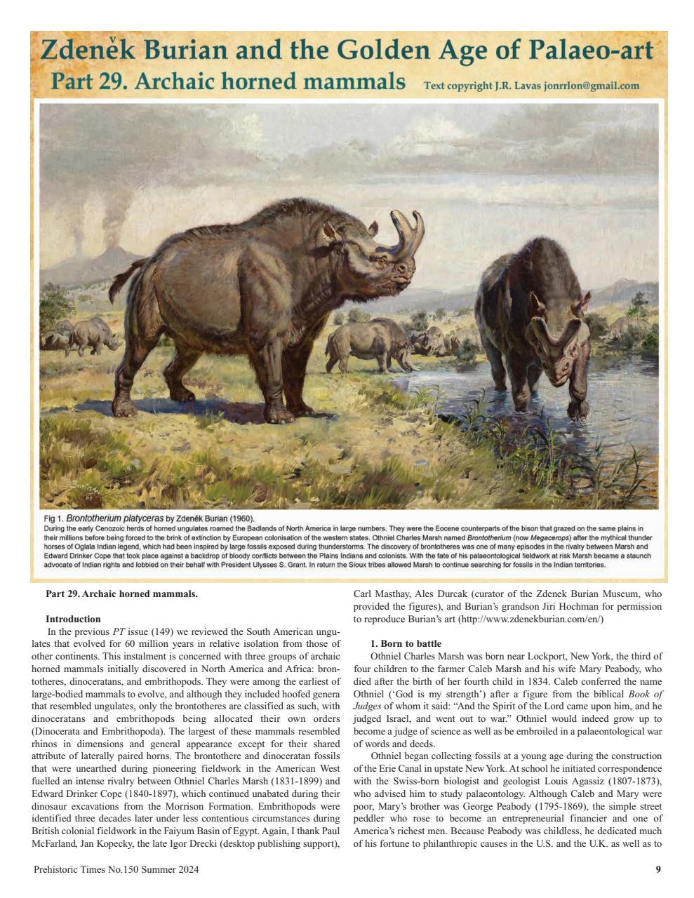 Prehistoric Times Preview Pages