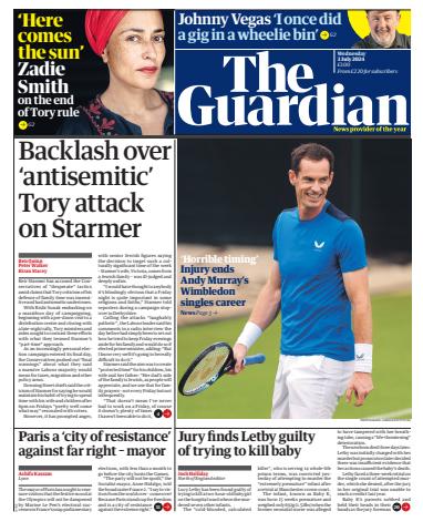The Guardian Newspaper issue Wednesday, July 3, 2024