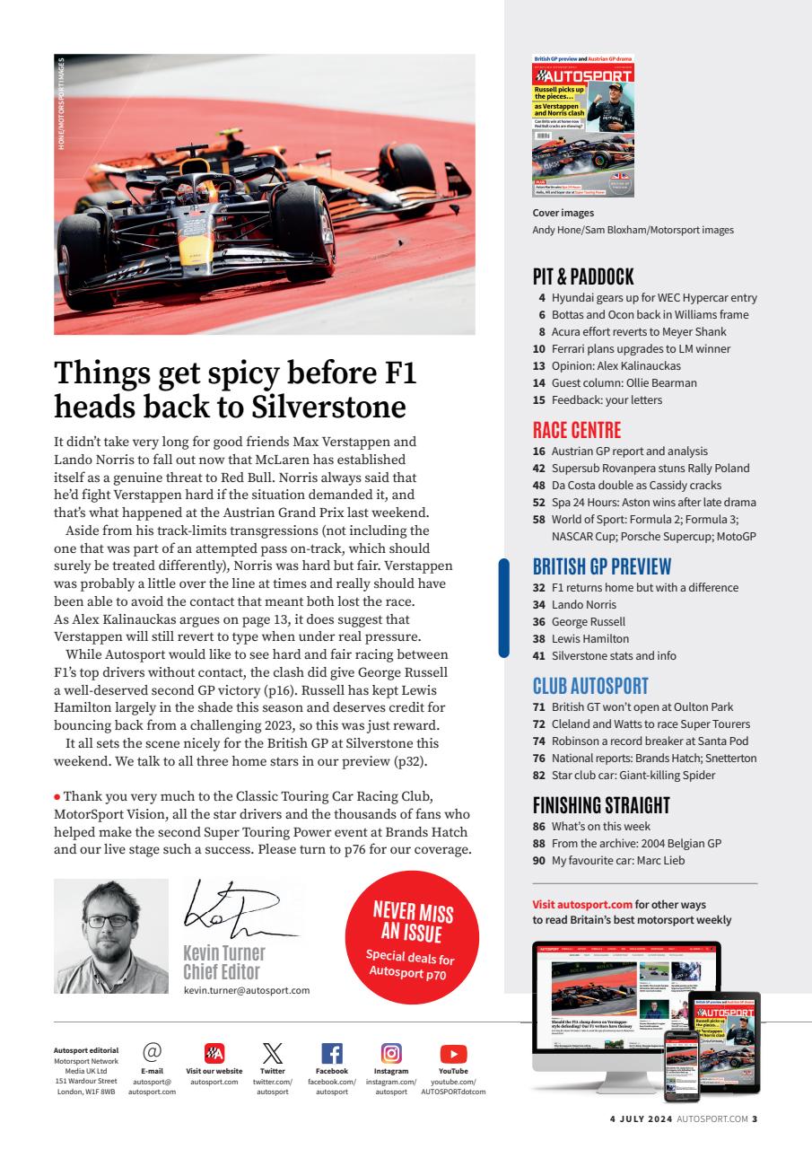 Autosport Preview Pages