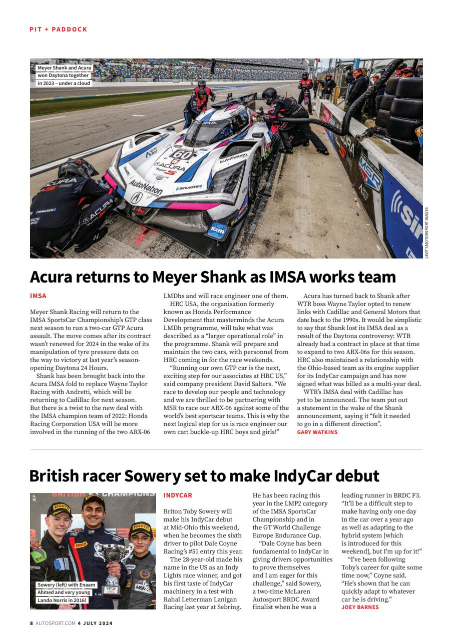 Autosport Preview Pages