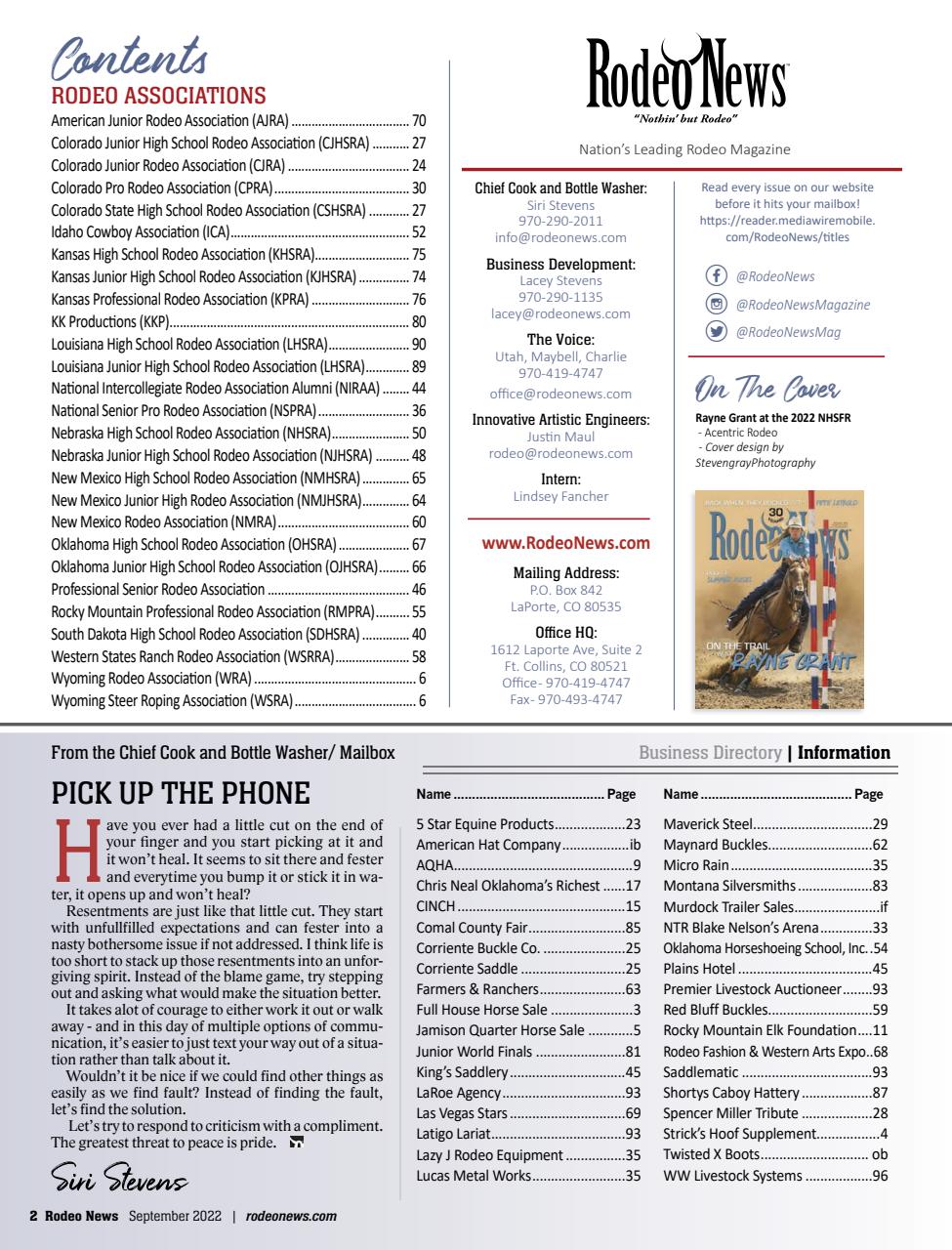 Rodeo Life Preview Pages